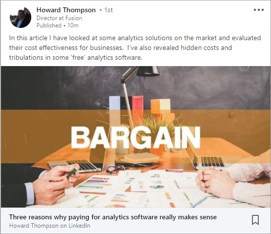 Three reasons why paying for analytics software really makes sense